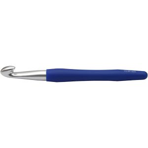 Hæklenål, nr. 12 , L: 16 cm, blå, 1stk.,