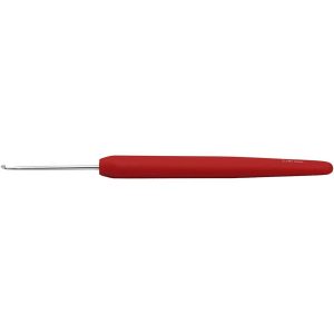 Hæklenål, nr. 2 , L: 13,3 cm, rød, 1stk.